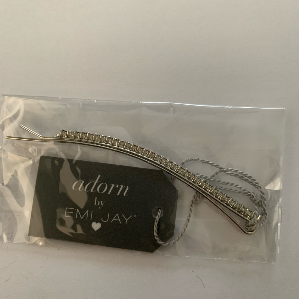 Large silver studded Bobby Pins.